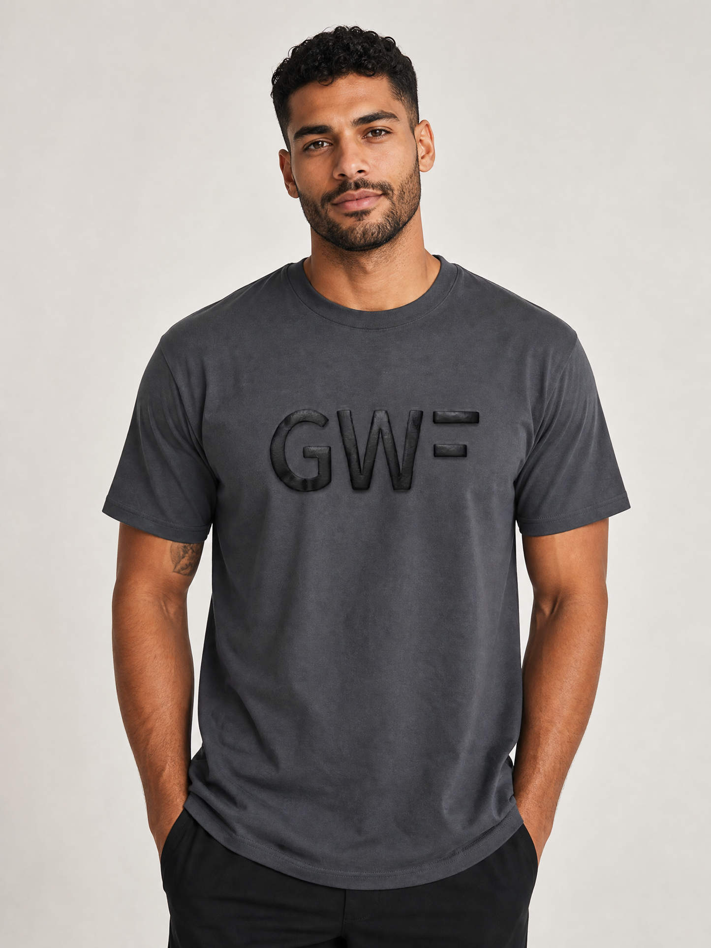 Gifted When Faded Metal Gray “GWF Print” Unisex Tee