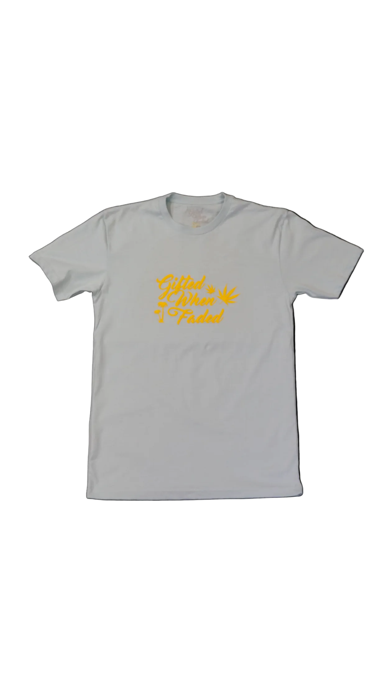Gifted When Faded “Respire” sky blue unisex tee