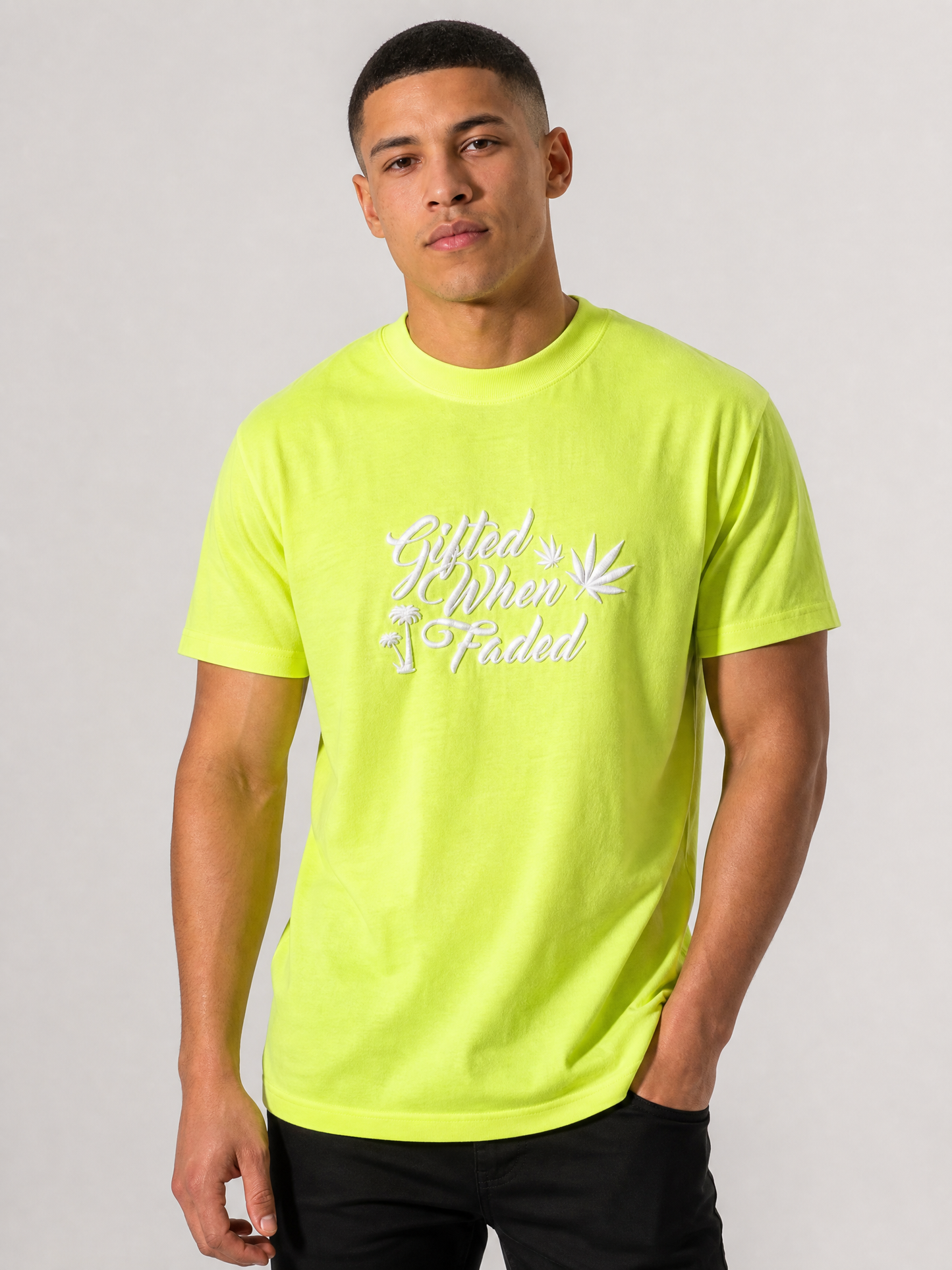 Gifted When Faded “Neon Green’ Slime unisex Tee