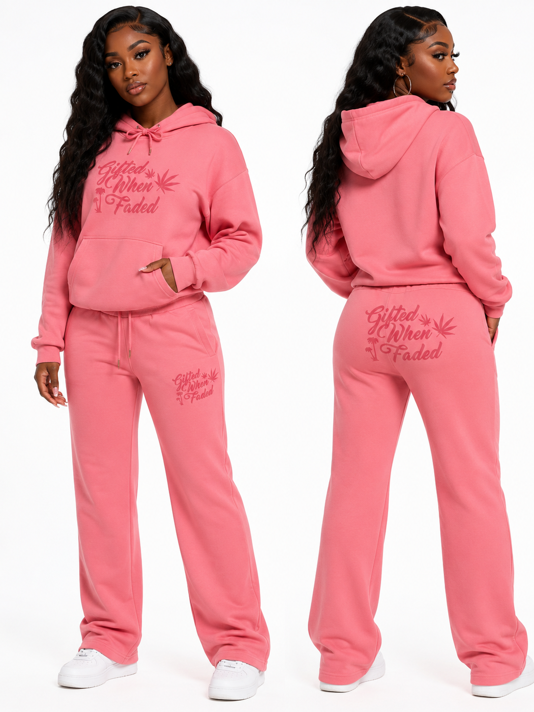 Gifted When Faded “PINK” Sweatsuit