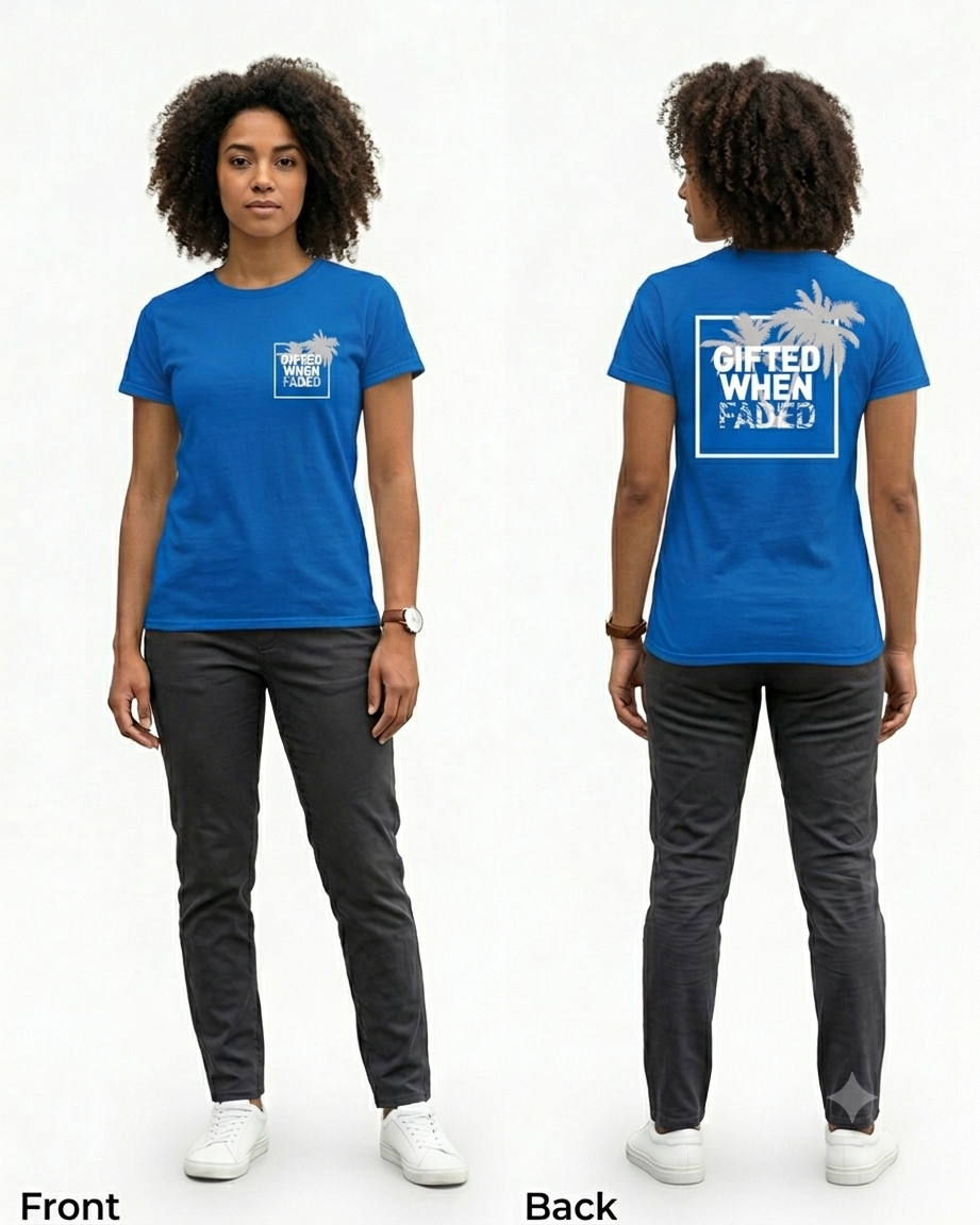 Gifted When Faded “Faded Palm” Unisex tee