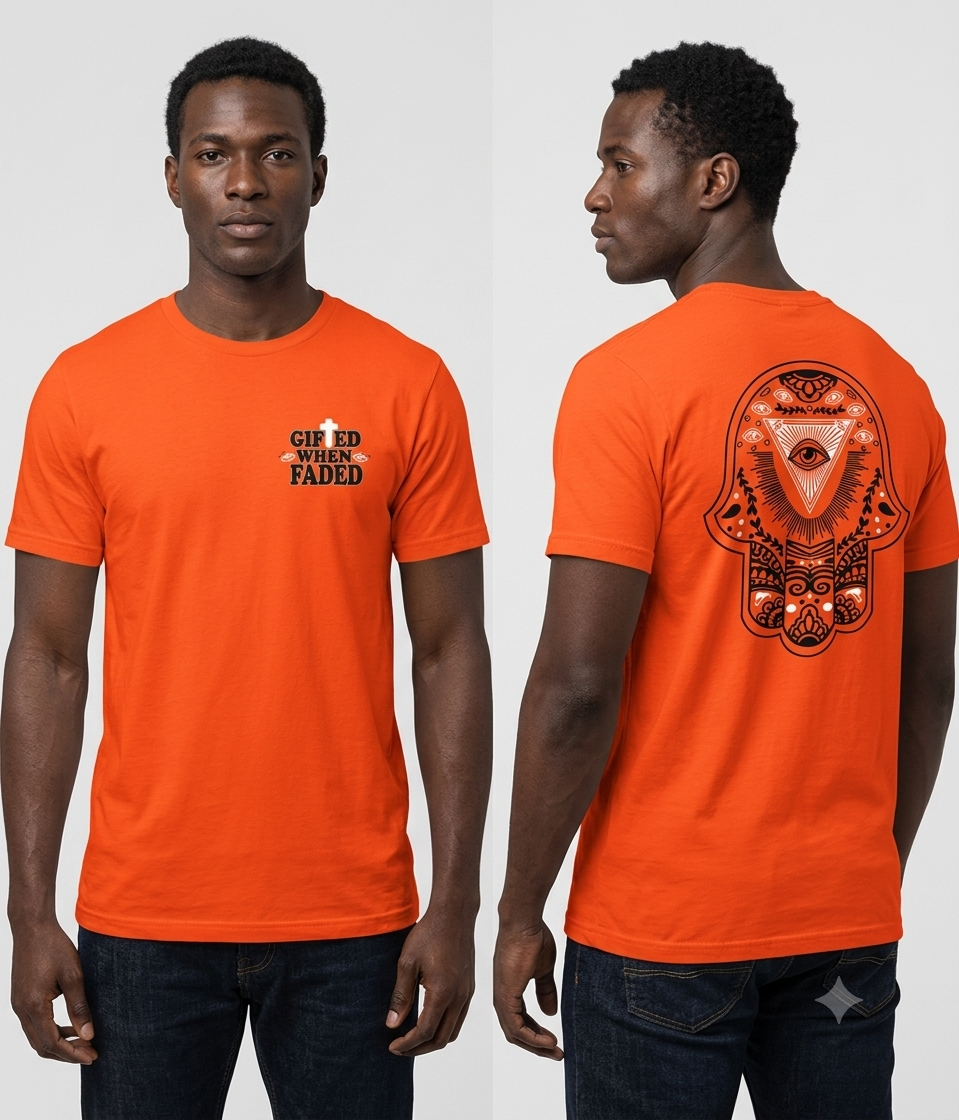 Gifted When Faded Symbolic “HAMSA” Unisex Tee