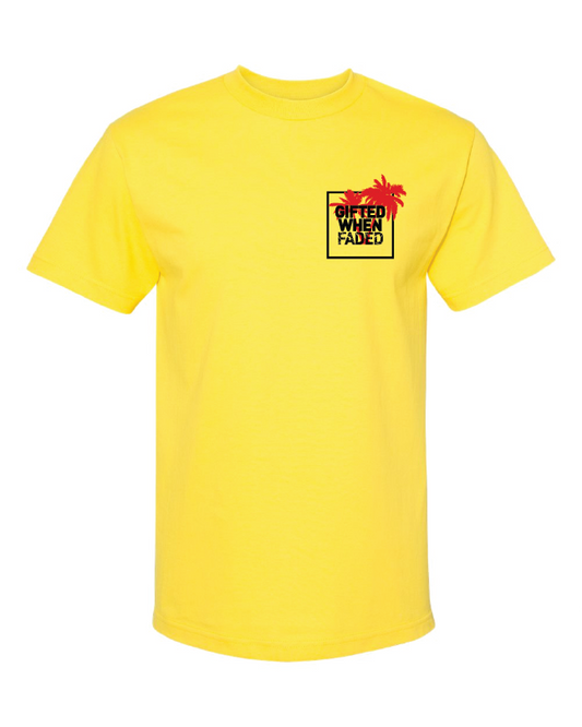 Gifted When Faded Yellow “Faded Palm” Unisex Tee