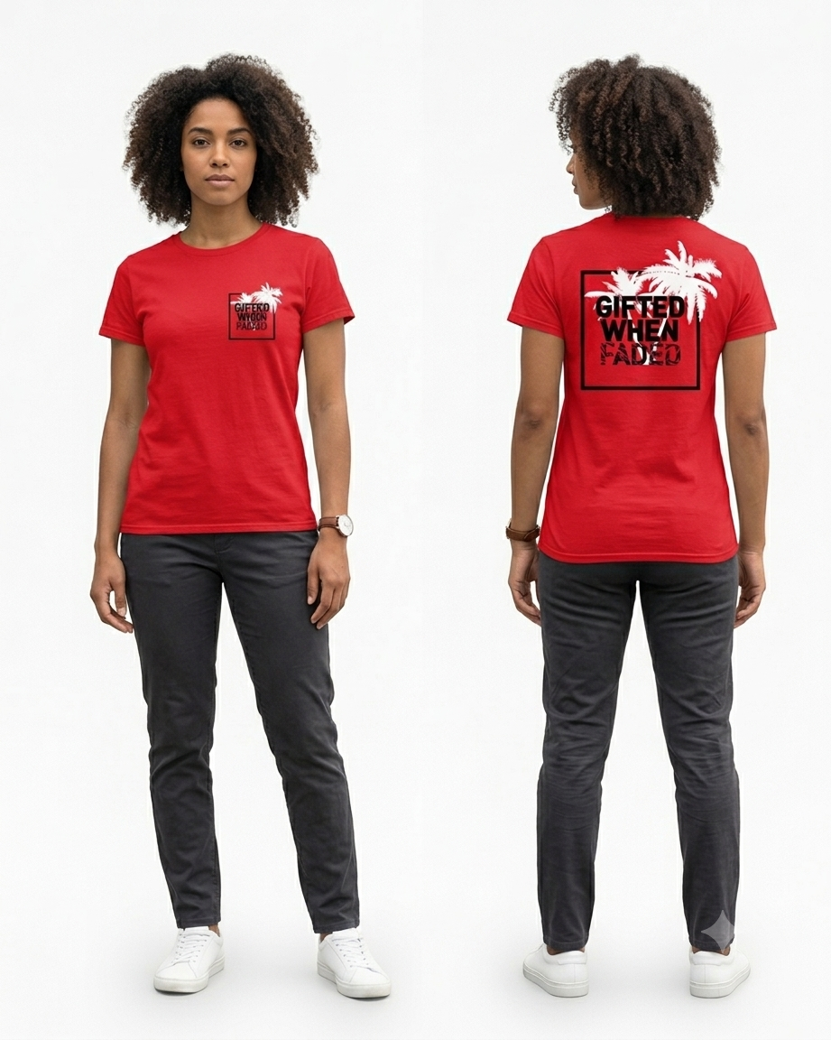 Gifted When Faded “FADED PALM” Unisex Tee