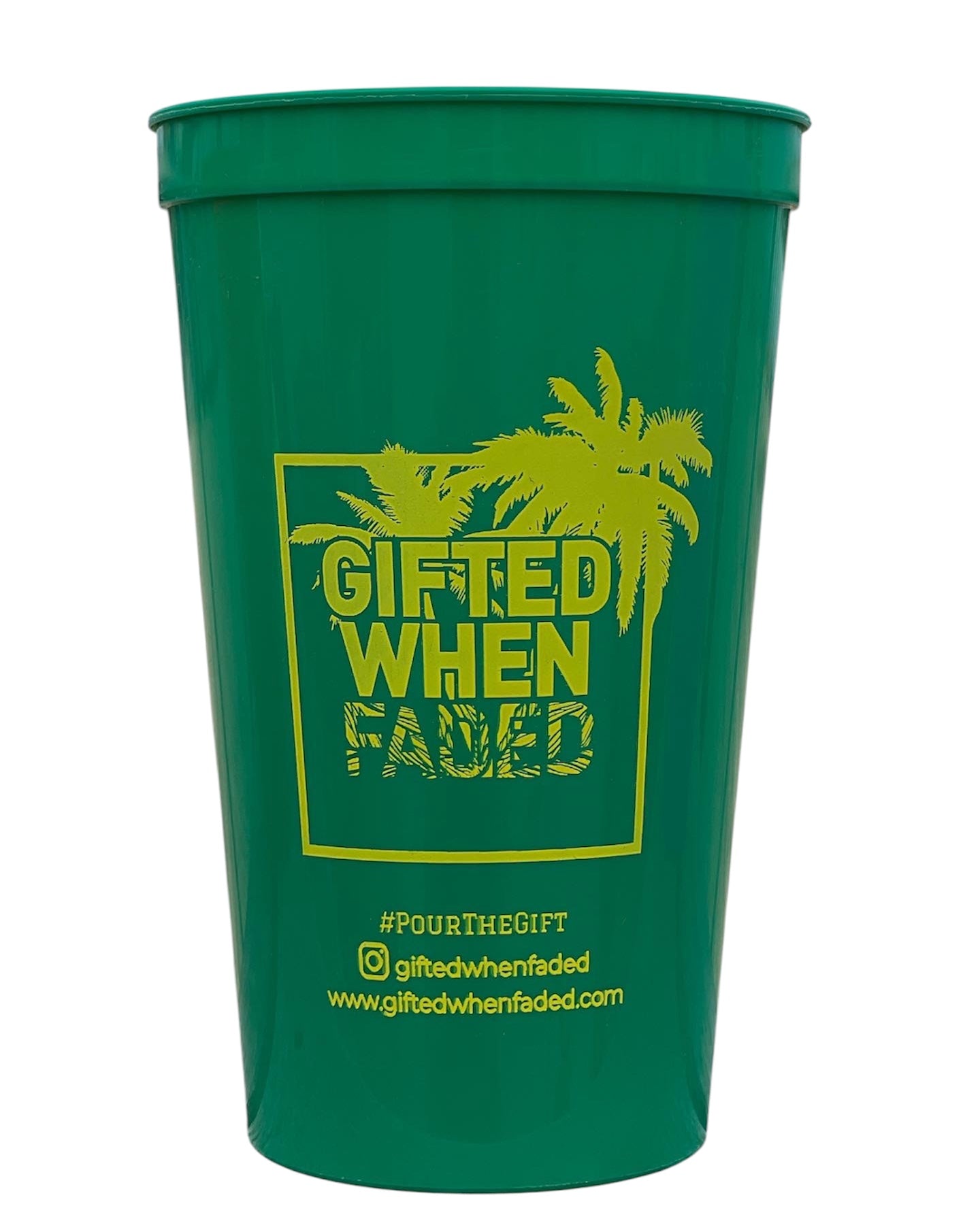 4 Color Pack Faded Palm Cups