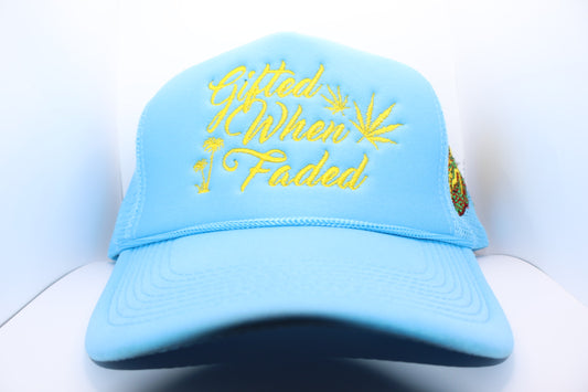 GWF Sky Blue “Respire” Patch Trucker Hat