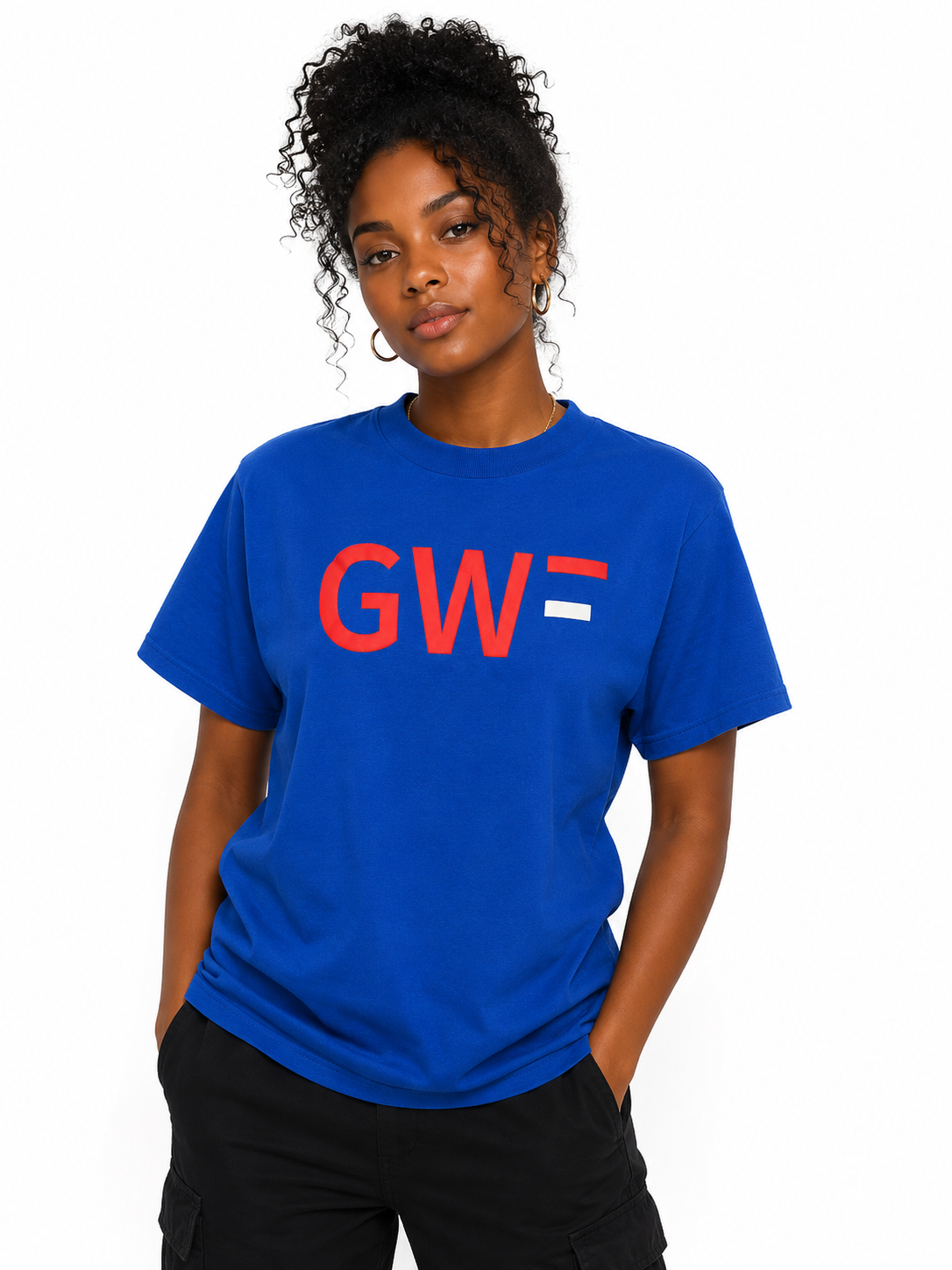 Gifted When Faded “GWF Print” Royal Blue Unisex Tee