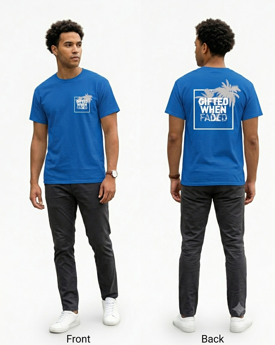 Gifted When Faded “Faded Palm” Unisex tee