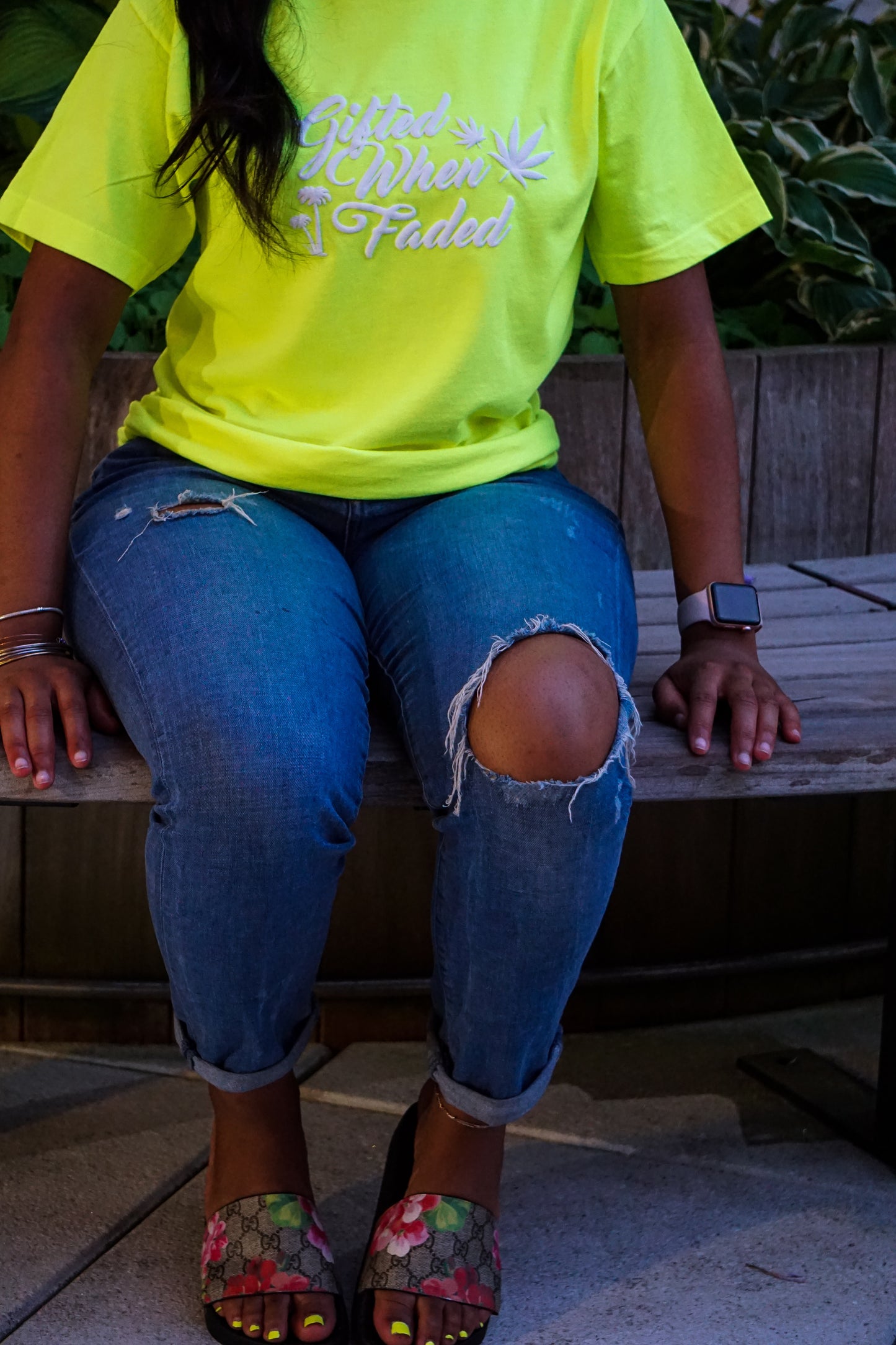 Gifted When Faded “Neon Green’ Slime unisex Tee