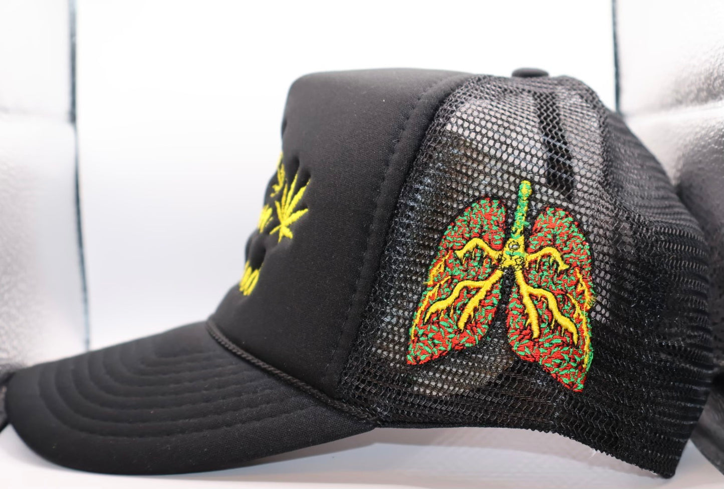 GWF Yellow "Respire" Trucker Hat